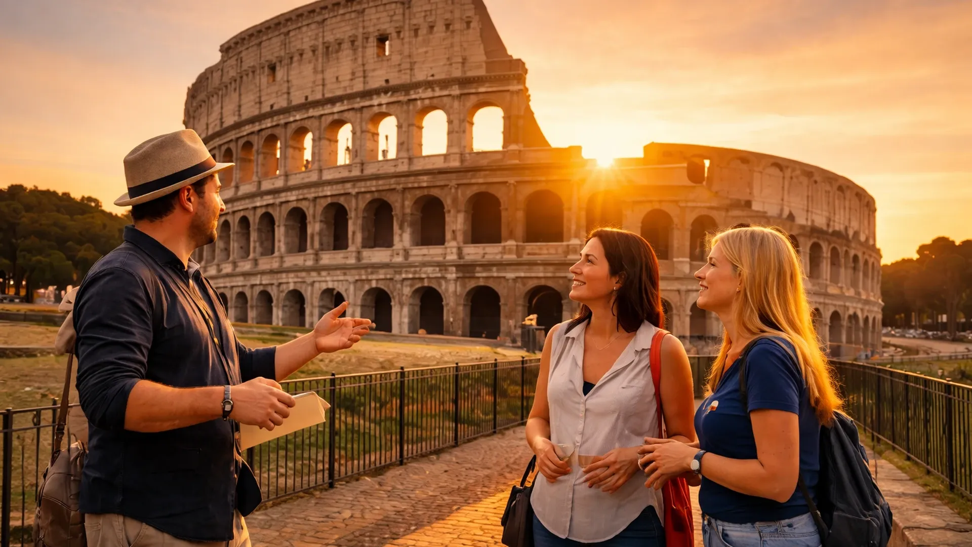 Private guided tour of the Colosseum at sunset with a local expert guide